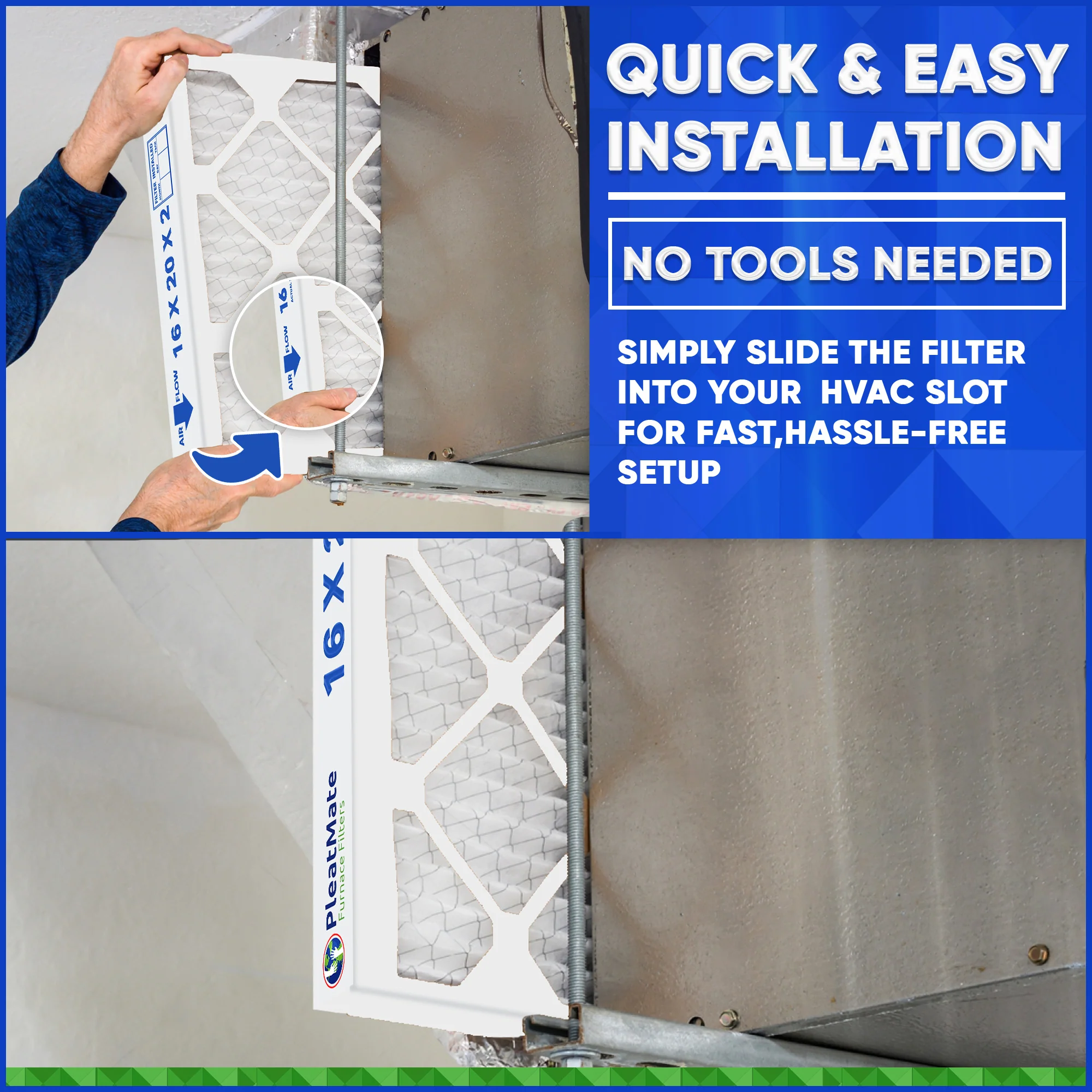 16x20x2 Furnace Filter MERV 8 Pleated Filters. Case of 12 - Image 4