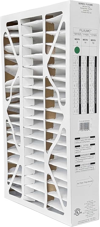 Bryant 16 x 25 x 4 1/8" FILXXCAR0016/FILXUMC081625 Genuine Original Furnace Filter MERV 8 Rated. Actual/Exact Size 15 3/4" x 24 3/4" x 4 1/8." Case of 3 - Image 3