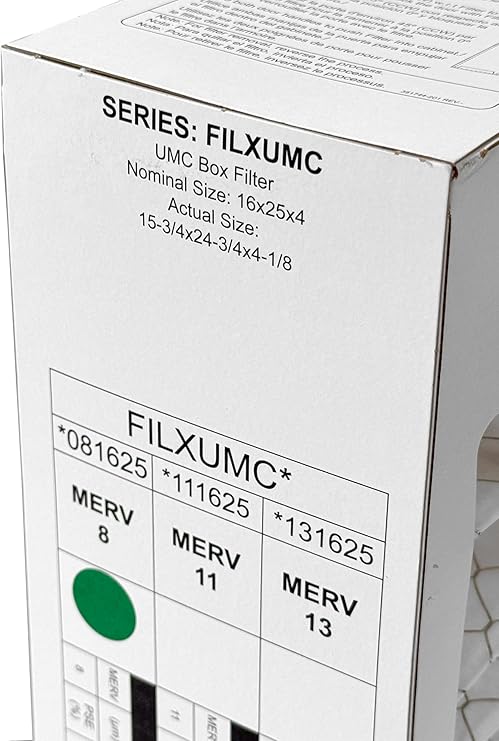Bryant 16 x 25 x 4 1/8" FILXXCAR0016/FILXUMC081625 Genuine Original Furnace Filter MERV 8 Rated. Actual/Exact Size 15 3/4" x 24 3/4" x 4 1/8." Case of 3 - Image 4