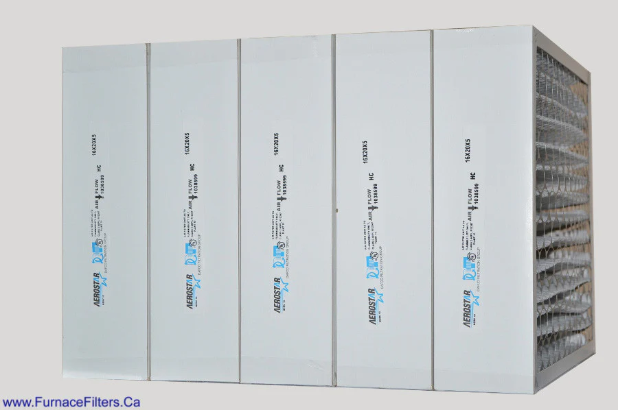 Dafco 16 x 20 x 5 Pleated Filters. MERV 8 Rated. Case of 5