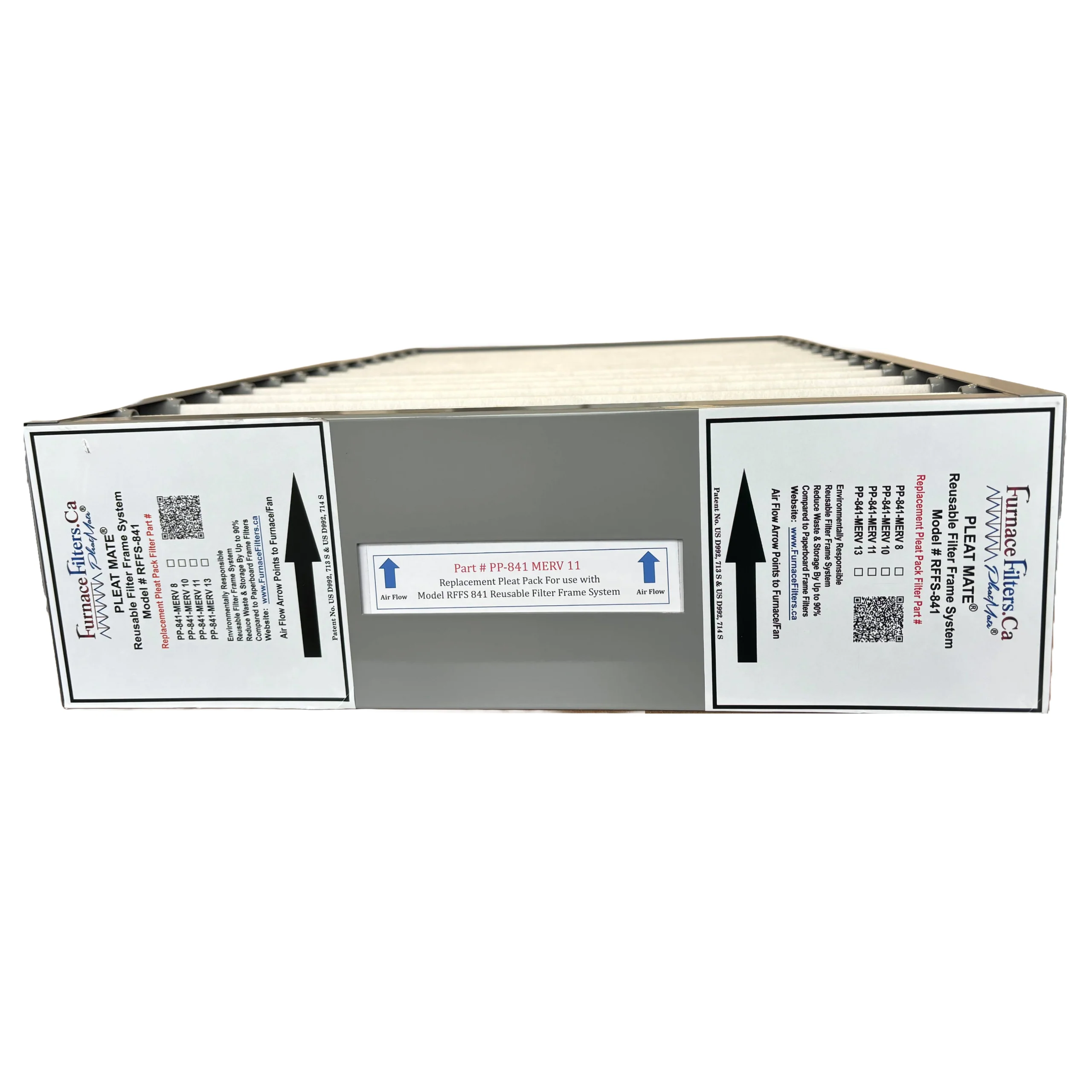 GeneralAire 4541 / 4511 16x25x5 Reusable Filter Frame Kit - Includes Lifetime Reusable Frame MODEL # RFFS 841 and 6 Replacement Filters PART # PP-841 MERV 11. Made by FurnaceFilters.Ca - Image 4