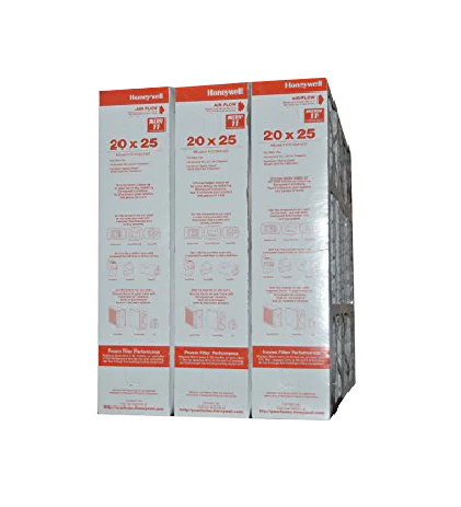 Honeywell 20x25x4 Furnace Filter Model # FC100A1037 MERV 11. Actual Size 19 15/16" x 24 7/8" x 4 3/8" Case of 3. - Image 3
