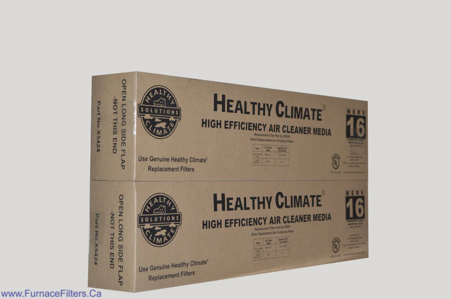Lennox X5424 Furnace Filter Healthy Climate MERV 16 for PMAC-20C. Package of 2.