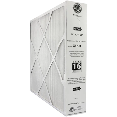 Lennox X8790 Furnace Filter 20x21x5 Healthy Climate MERV 16 for PCO14-23 PureAir System Package of 1