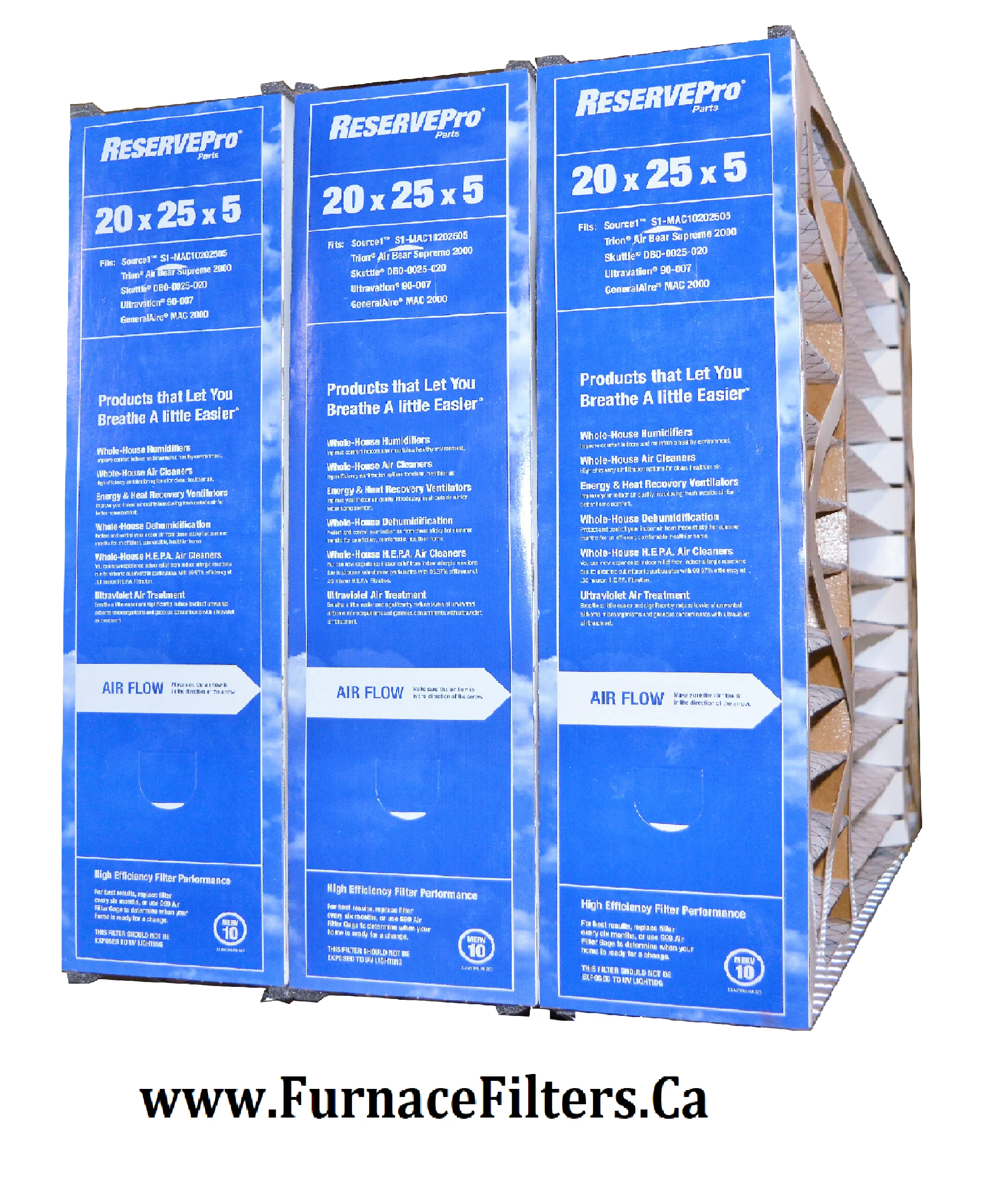 Source 1 Part No. MAC 10202505 Replacement Filters. Package of 3